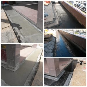 Заливка бетона, нанесение обмазочной гидроизоляции Славянка