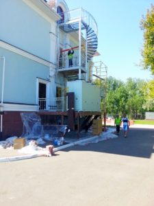 2014г. Антикоррозионная обработка и покраска пожарных лестниц