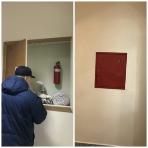 Замена пожарных шкафов