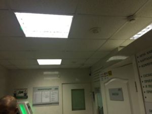 Замена потолочных светильников