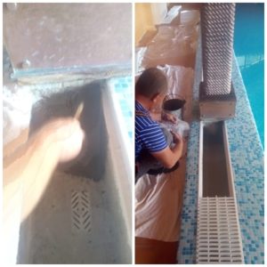 Ремонт и гидроизоляция лотка крытого бассейна